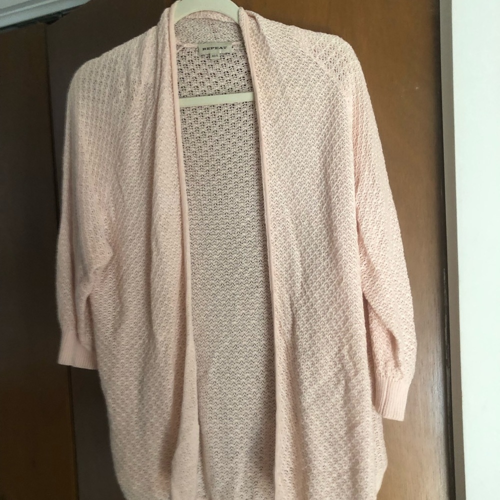 REPEAT Women's Pink Cardigan Sweater